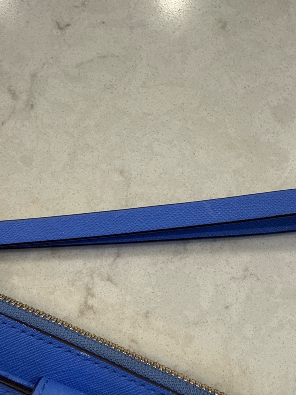 kate spade cobalt blue wristlet wallet with strap - Picture 5 of 7